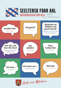 Saterland Auszug Faltblatt "Saterfriesisch für alle"
